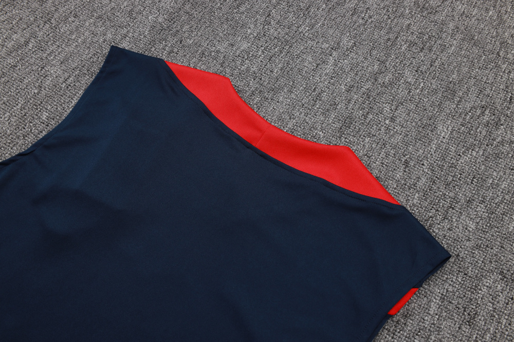 25-26 PSG Training Sleeveless Soccer Kit Jersey+Shorts