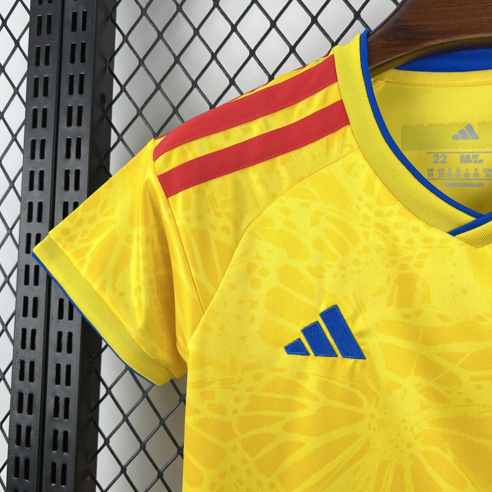 2026 Colombia Home World Cup Soccer Kids Kit Jersey+Shorts