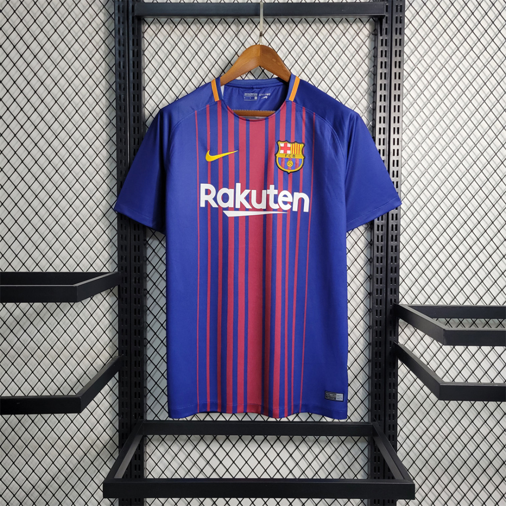 17-18 Barcelona Home Retro Football Jersey