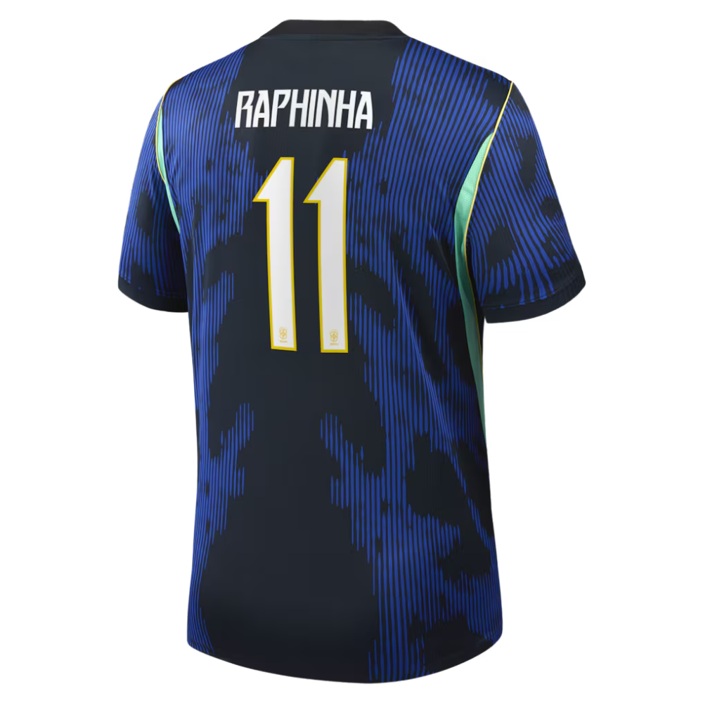 Raphinha Brazil National Team Jordan Brand 2026 Away Stadium Replica Jersey - Blue