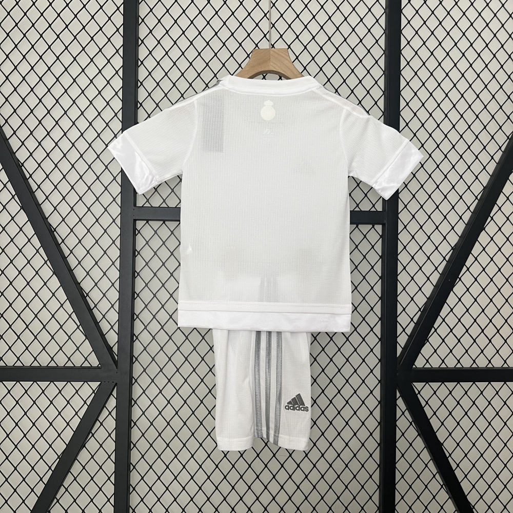 2015-16 Real Madrid Home Retro Kids Kit Jersey+Shorts