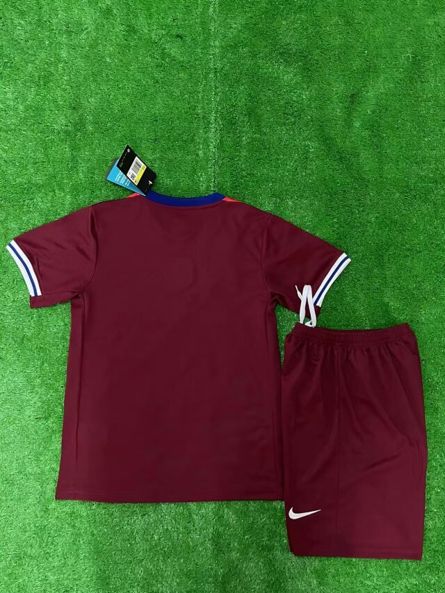2024 Norway Home Football Kids Kit Jersey+Shorts