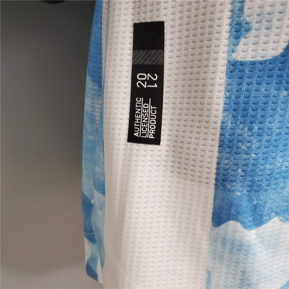 2020 Argentina Home Soccer Jersey Messi#10 With the Patches Player Version