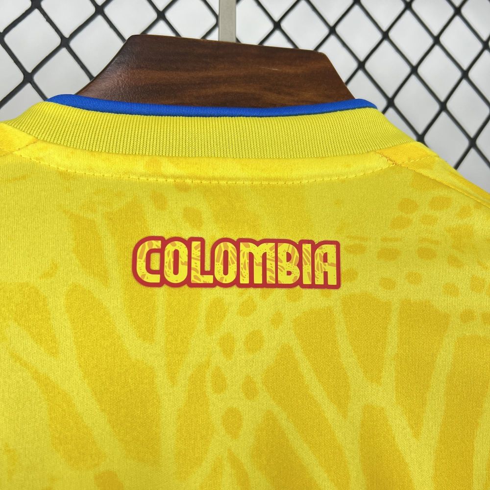 2026 Colombia Home World Cup Soccer Jersey Long Sleeve