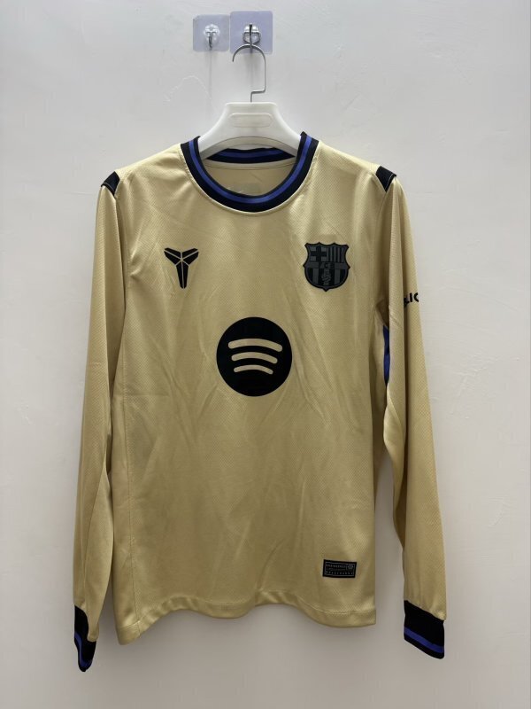 25-26 Barcelona Away Soccer Jersey Long Sleeve