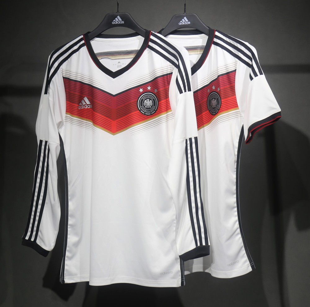2014 Germany World Cup Home Retro 3 Stars Jersey Player Edition Long Sleeve
