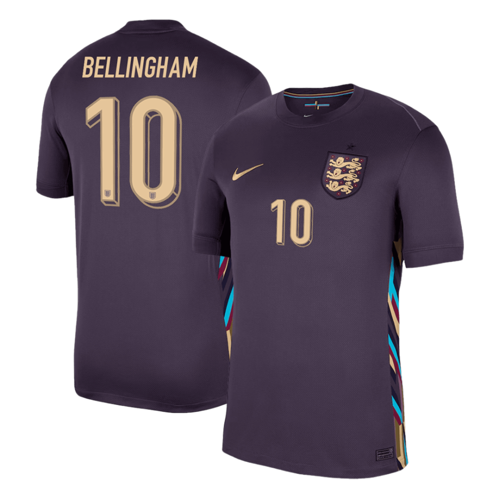 2024 England BELLINGHAM #10 Euro Cup Away Jersey