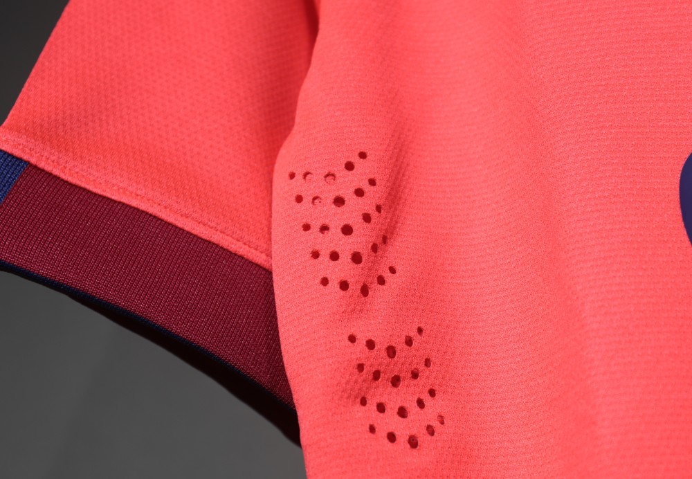 14-15 Barcelona Away Retro Jersey Player Version Pink