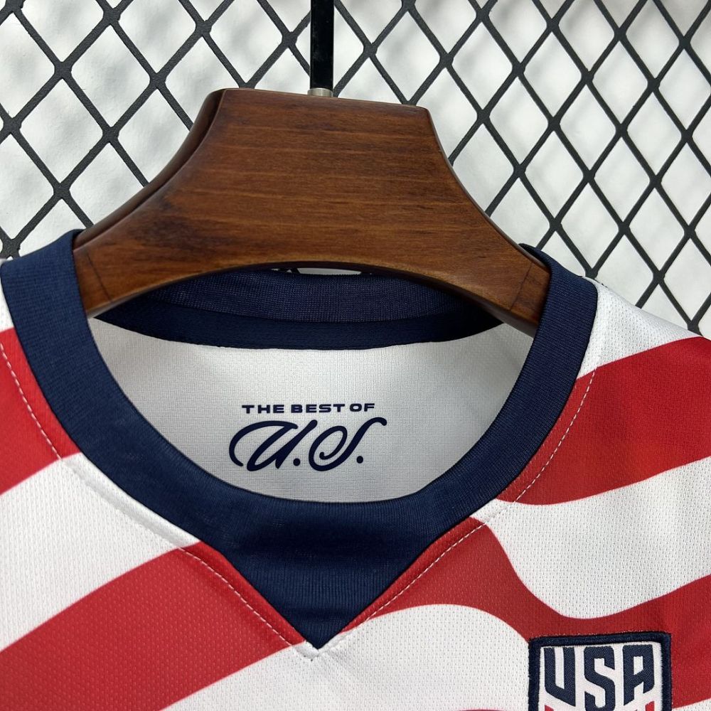 2026 USMNT Home World Cup Soccer Kids Kit Jersey+Shorts