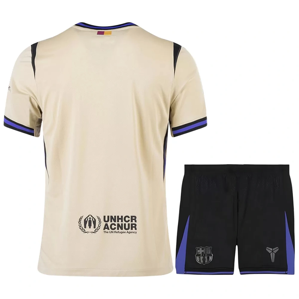 25-26 Barcelona Away Soccer Full Kit Jersey+Shorts