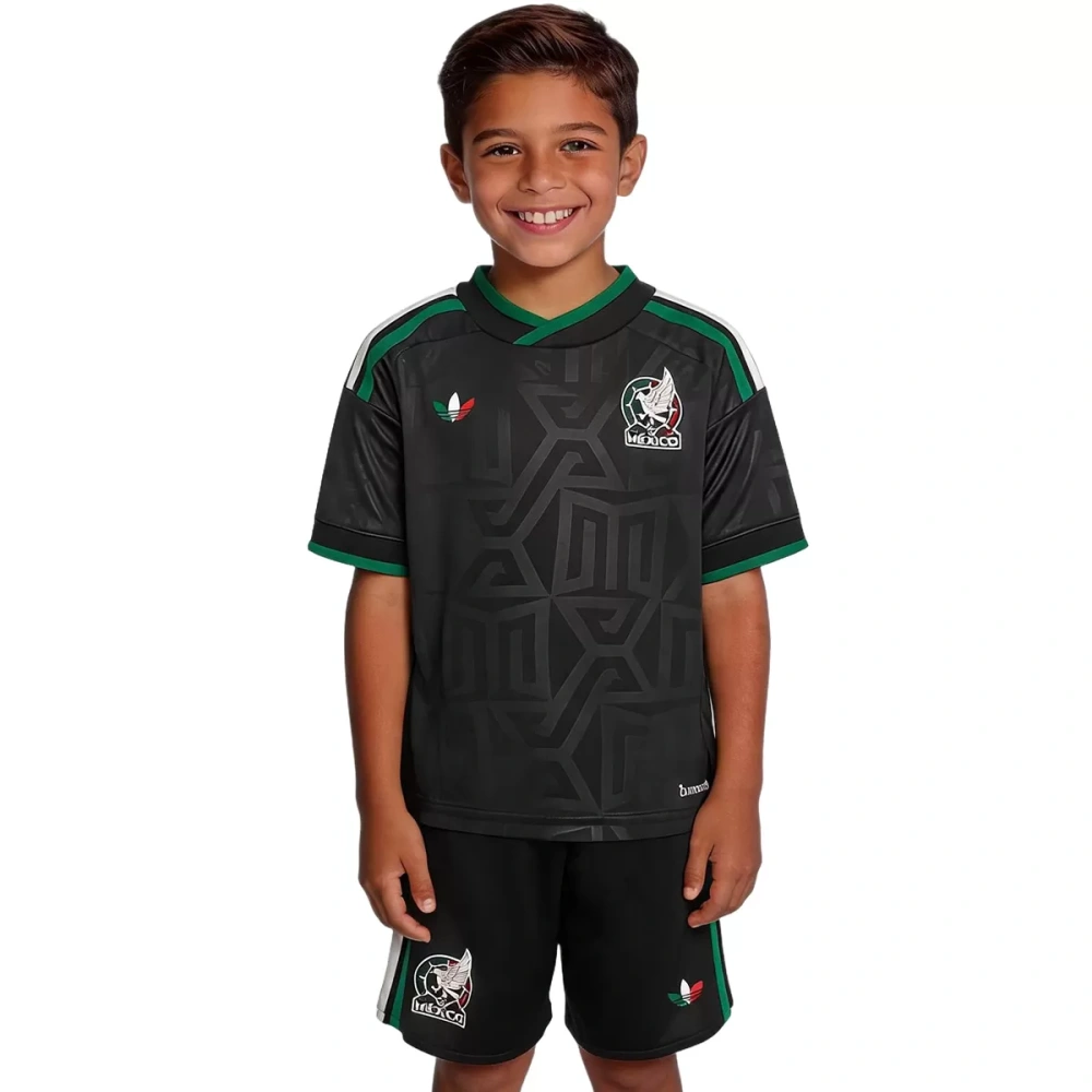 2026 Mexico World Cup Third Away Kids Kit Jersey+Shorts