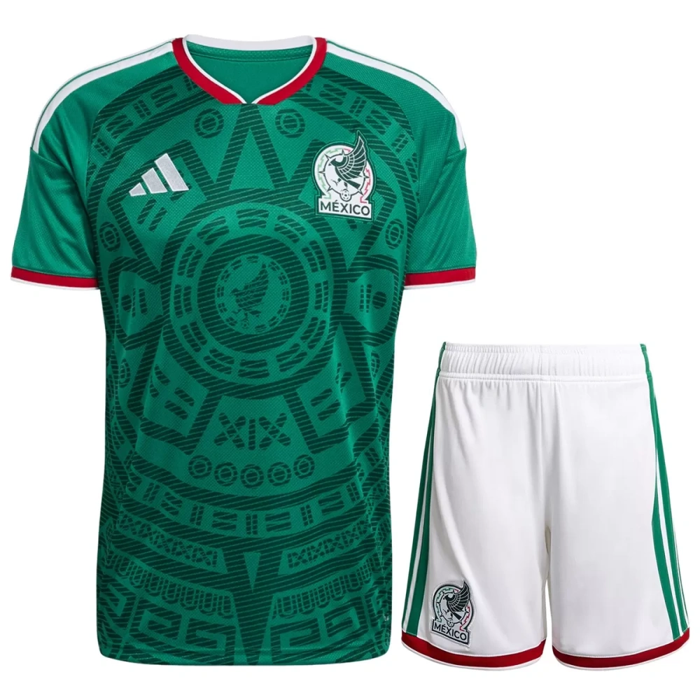 2026 Mexico World Cup Home Soccer Full Kit Jersey+Shorts+Socks