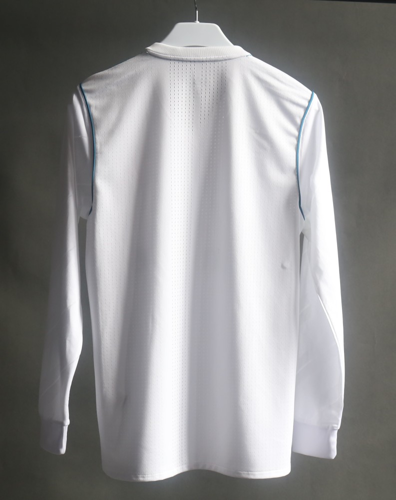 17-18 Real Madrid Home Retro Jersey Player Version Long Sleeve