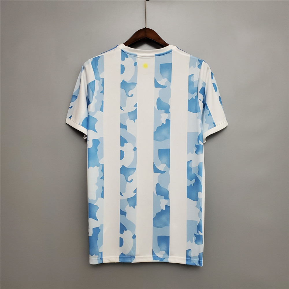 2020 Argentina Home Soccer Jersey Messi#10 With the Patches Fan Version