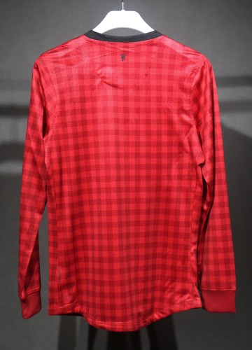 12-13 Manchester United Home Retro Jersey Player Edtion Long Sleeve