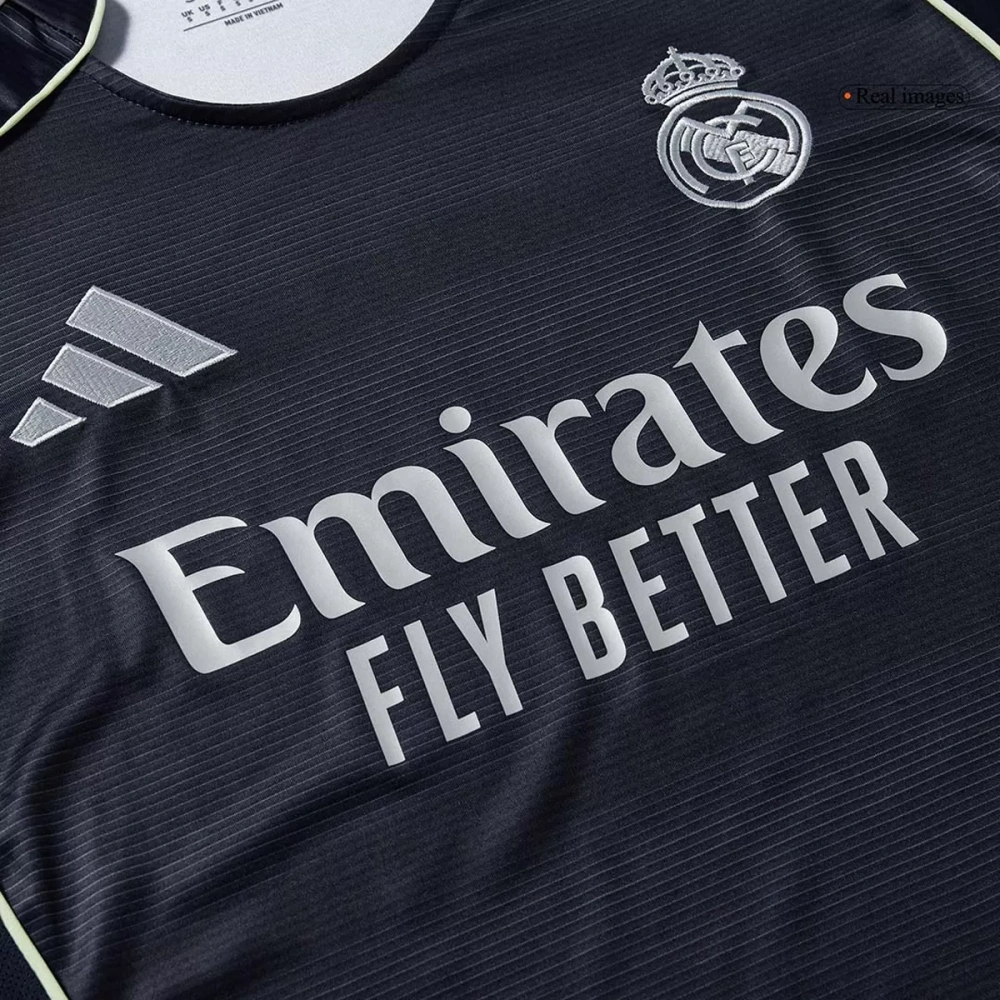 25-26 Real Madrid Away Soccer Full Kit Jersey+Shorts+Socks
