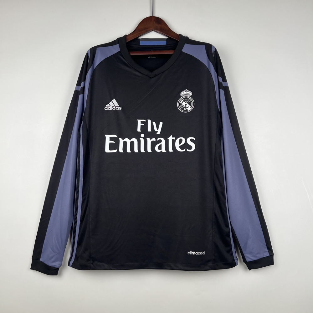 2016/17 Real Madrid Third Away Retro Jersey Long Sleeve