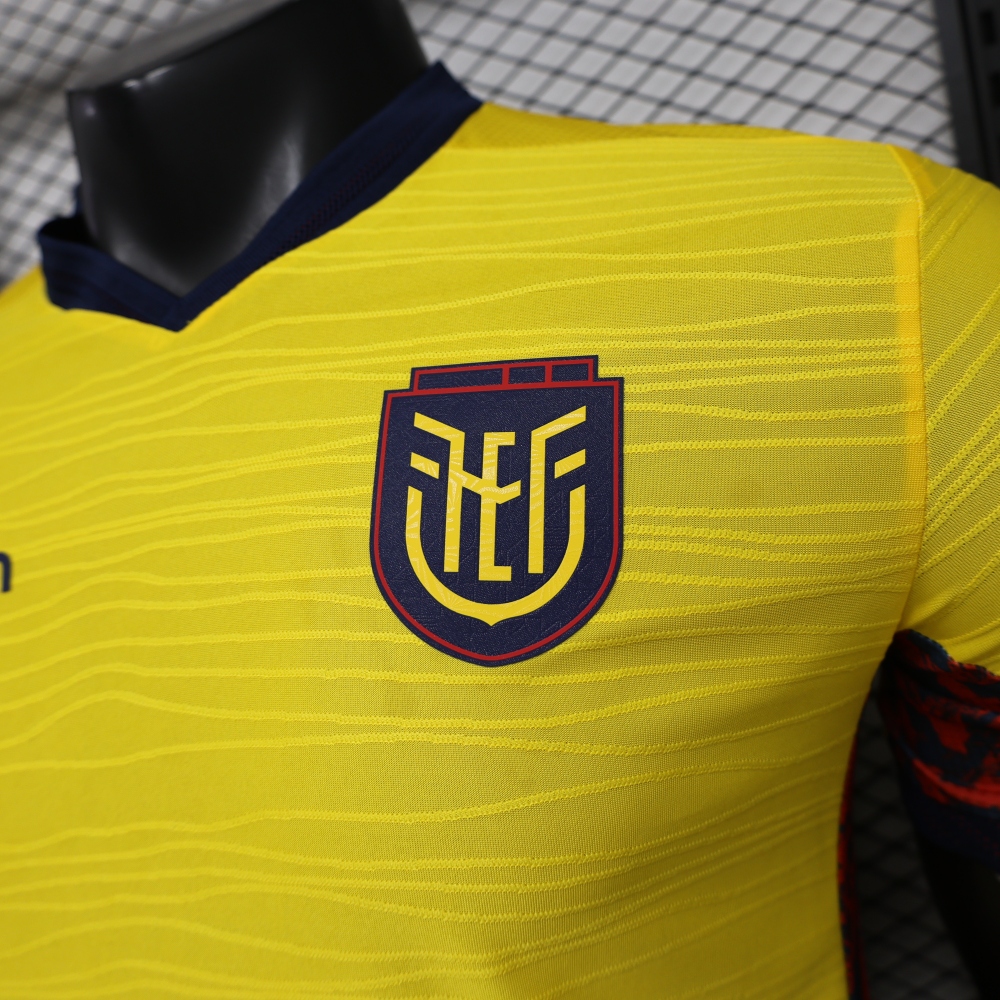 2026 Ecuador World Cup Home Soccer Jersey Player Version