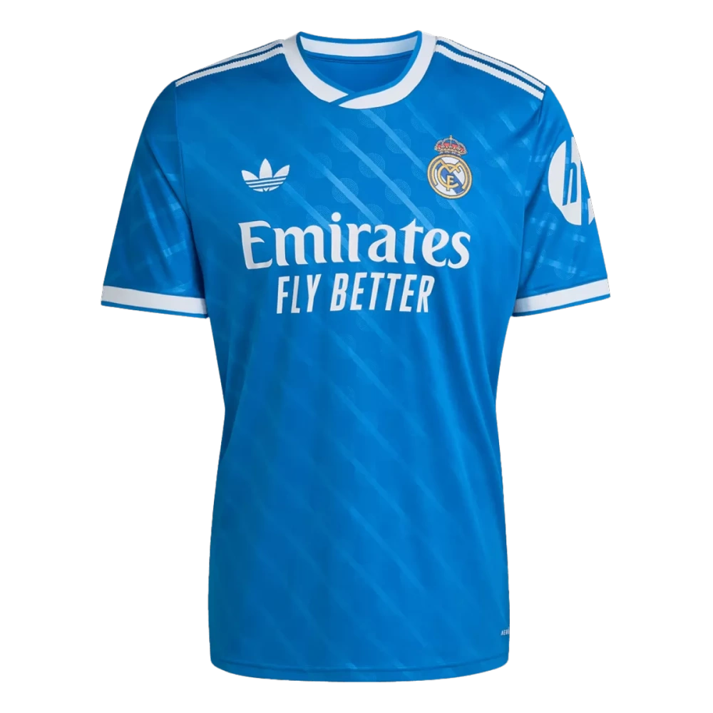 25-26 Real Madrid Third Away Soccer Full Kit Jersey+Shorts+Socks