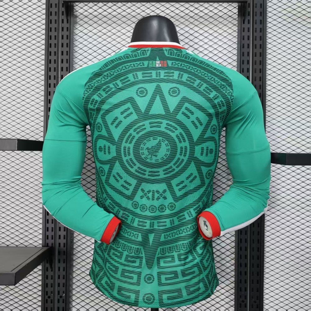 2026 Mexico World Cup Home Soccer Jersey Player Version Long Sleeve