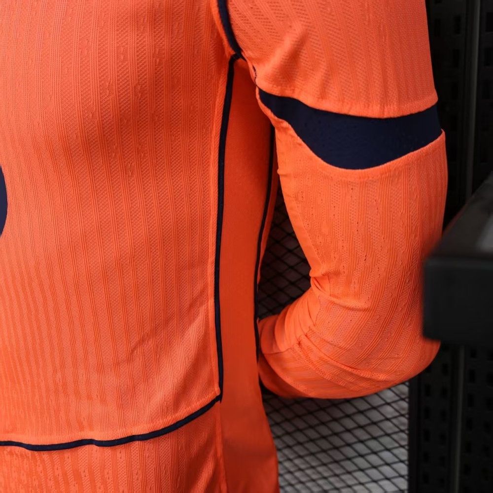 25-26 Barcelona Third Away Player Version Soccer Jersey Long Sleeve