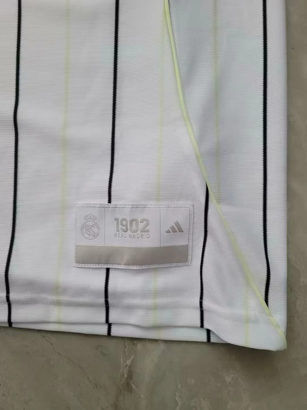 25-26 Real Madrid Baseball Soccer Jersey White