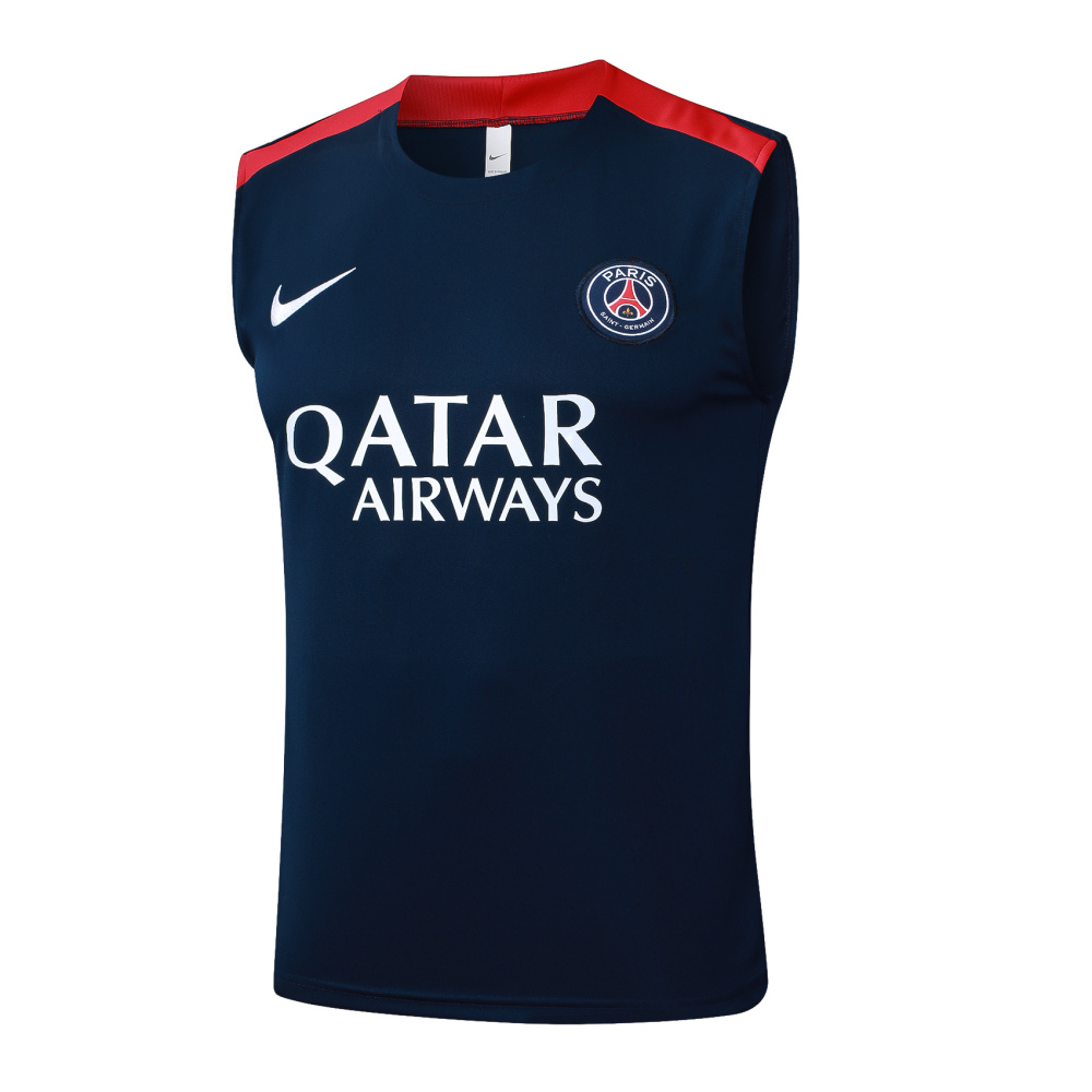 25-26 PSG Training Sleeveless Soccer Kit Jersey+Shorts
