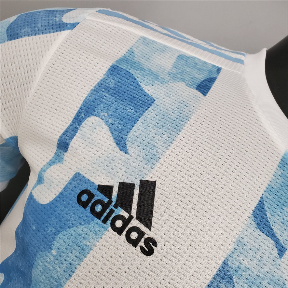 2020 Argentina Home Soccer Jersey Messi#10 With the Patches Player Version