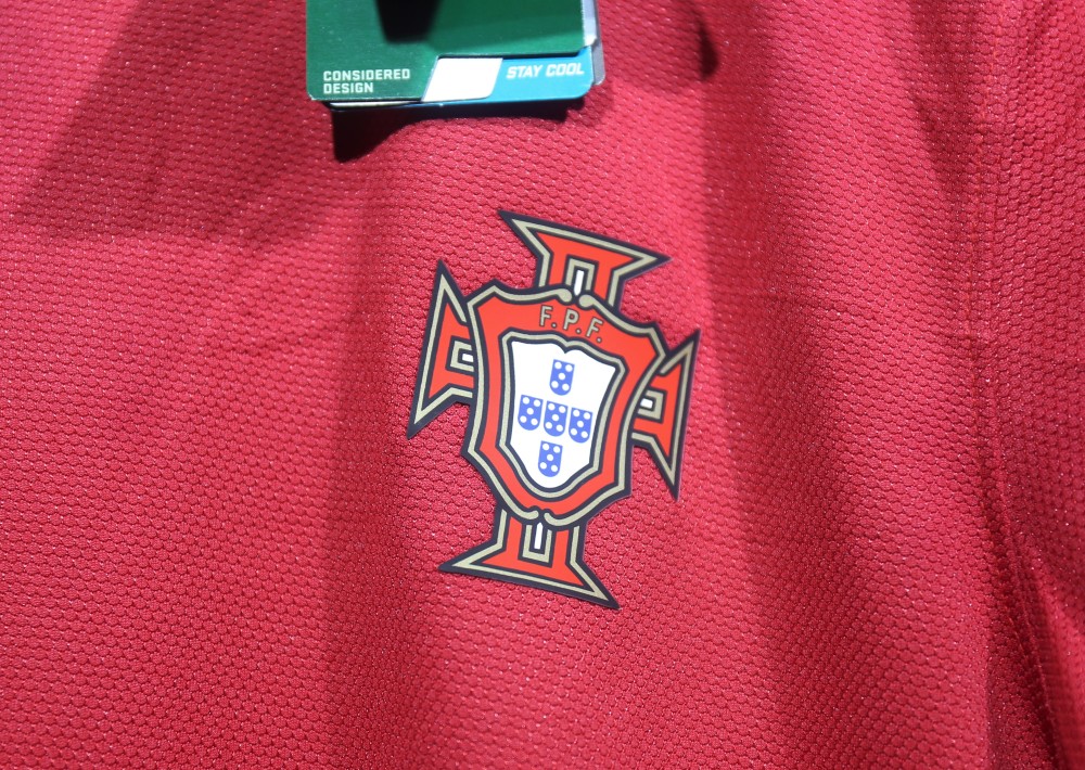 2012 Portugal  Euro Cup Home Retro Jersey Player Edtion Long Sleeve