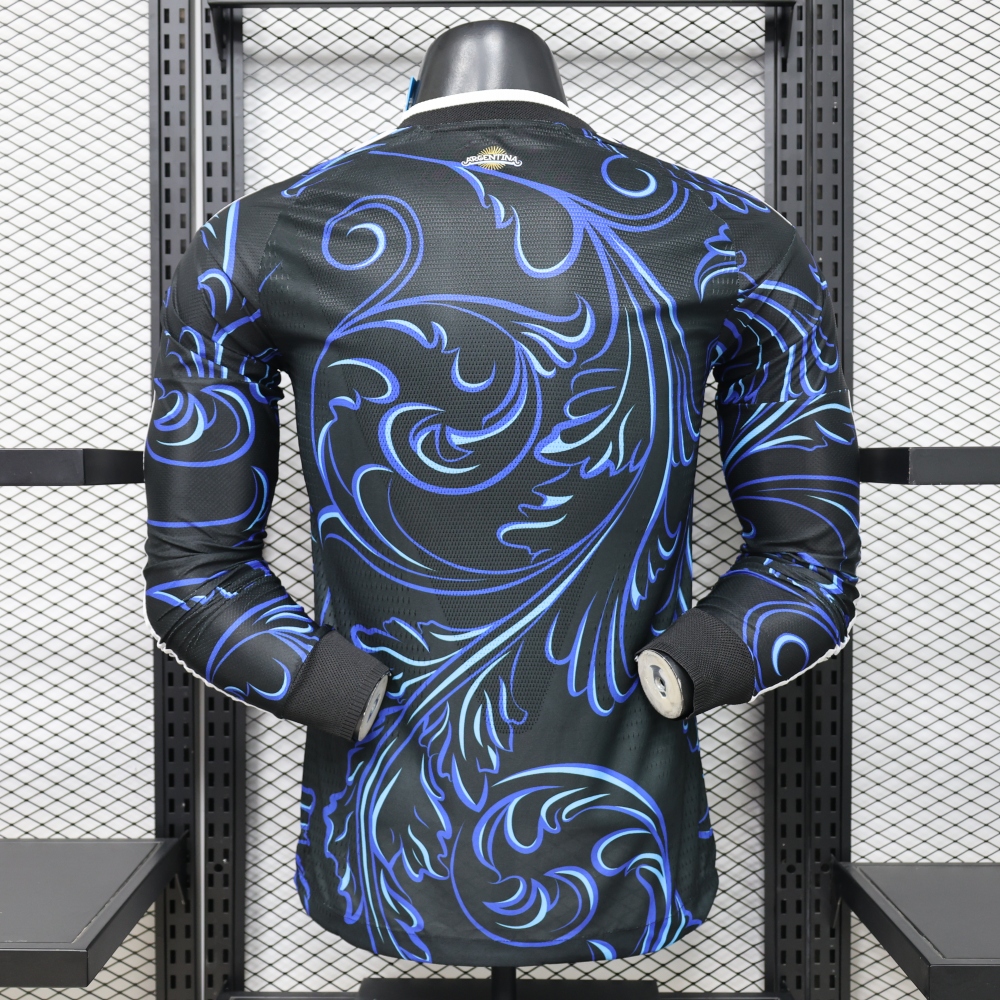 2026 Argentina Away World Cup Player Version Soccer Jersey Long Sleeve