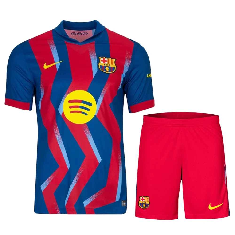 25-26 Barcelona Fourth 'El Clásico' Soccer Kit Jersey+Shorts