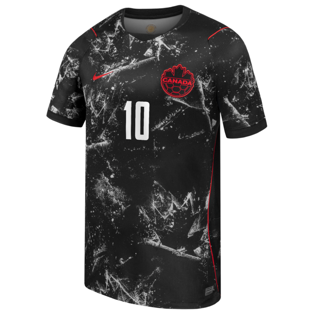 Jonathan David Canada Soccer Nike 2026 Away Stadium Replica Jersey - Black