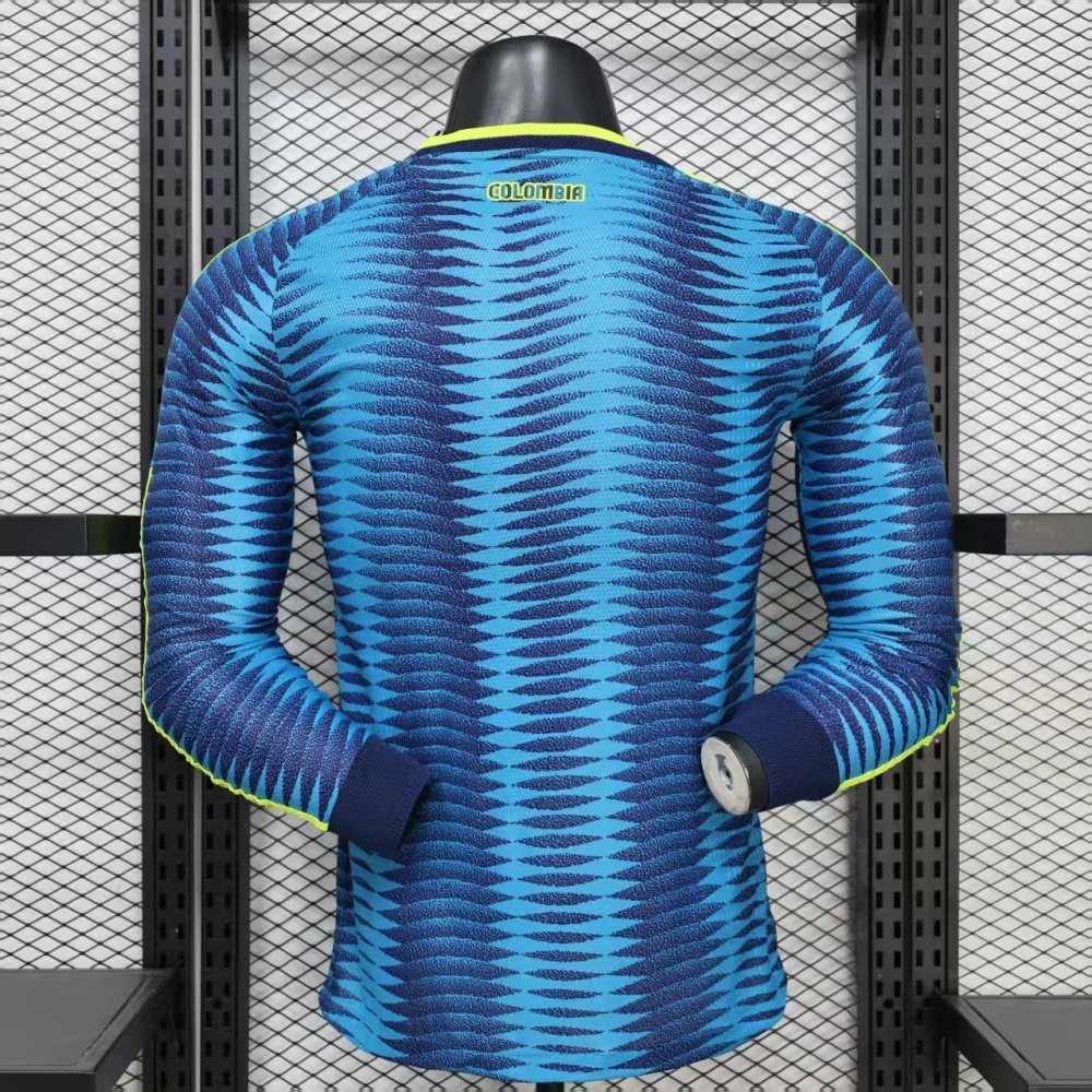 2026 Colombia Away World Cup Jersey Player Version Long Sleeve