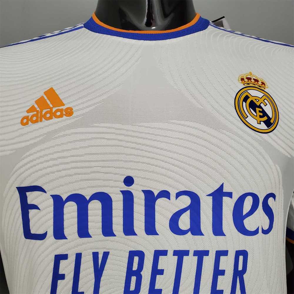 21-22 Real Madrid Home Soccer Jersey Player Version