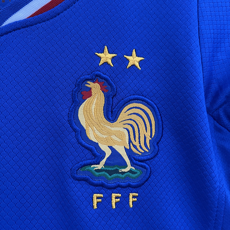 2024 France Euro Cup Home Kids Kit Jersey+Shorts