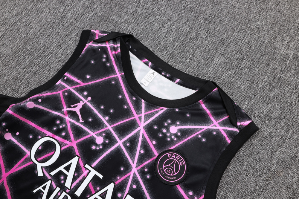25-26 PSG Training Sleeveless Soccer Kit Jersey+Shorts