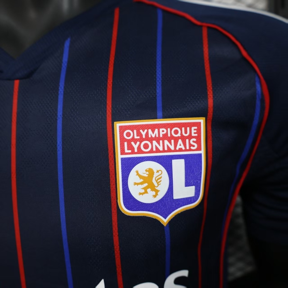 25-26 Olympique Lyonnais Away Soccer Jersey Player Version