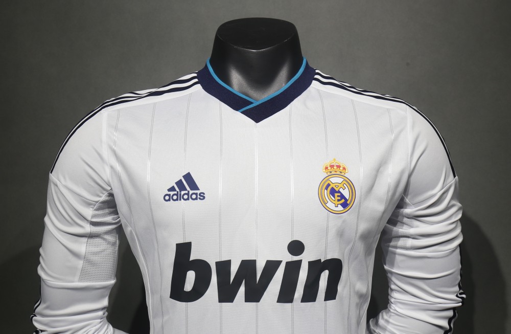 2012/13 Real Madrid Home Retro Jersey Player Version Long Sleeve