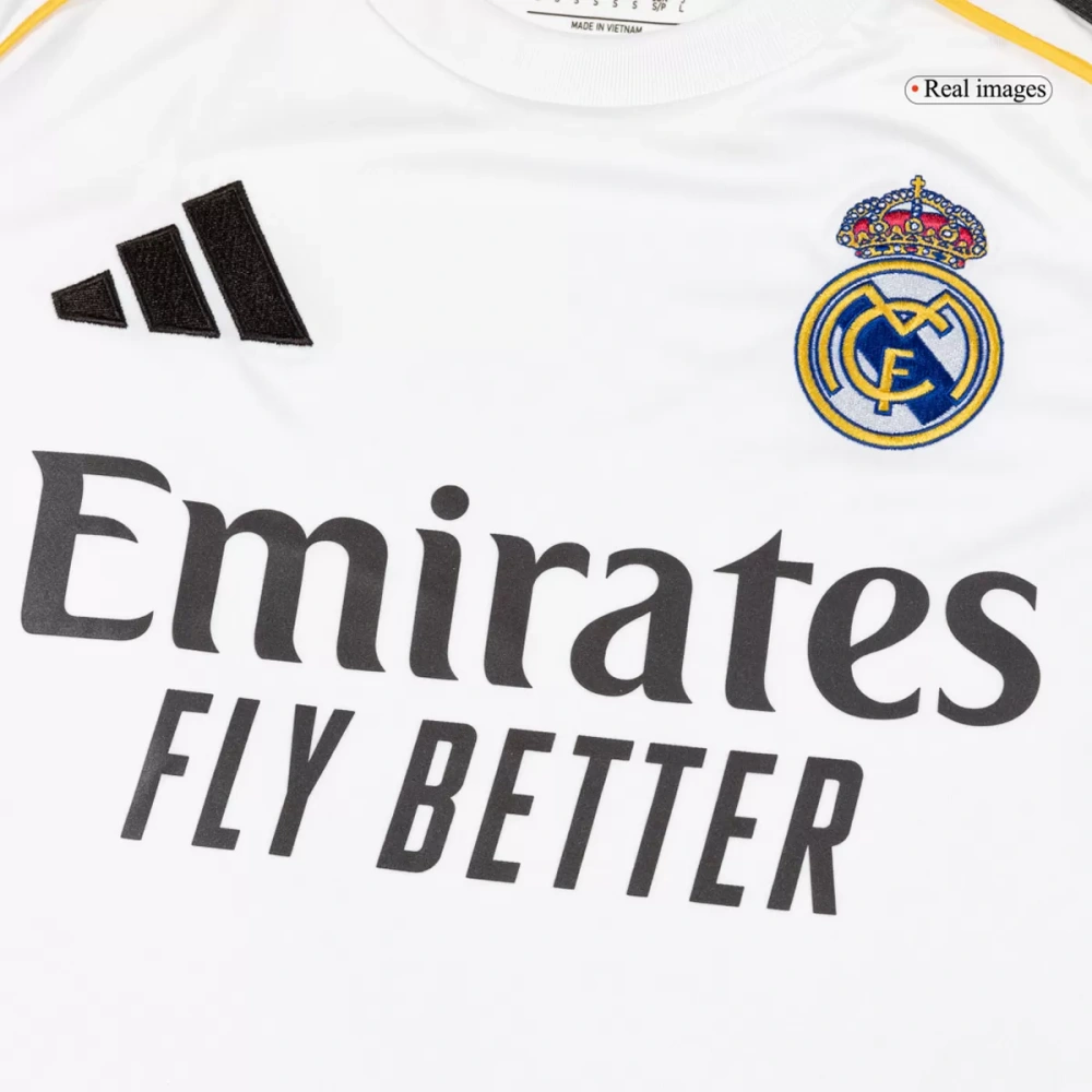25-26 Real Madrid Home Soccer Full Kit Jersey+Shorts+Socks