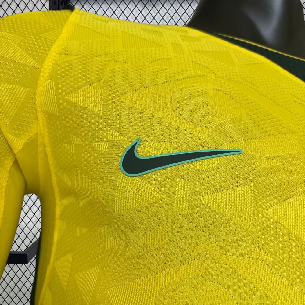 2026 Brazil Home World Cup Jersey Player Version Long Sleeve