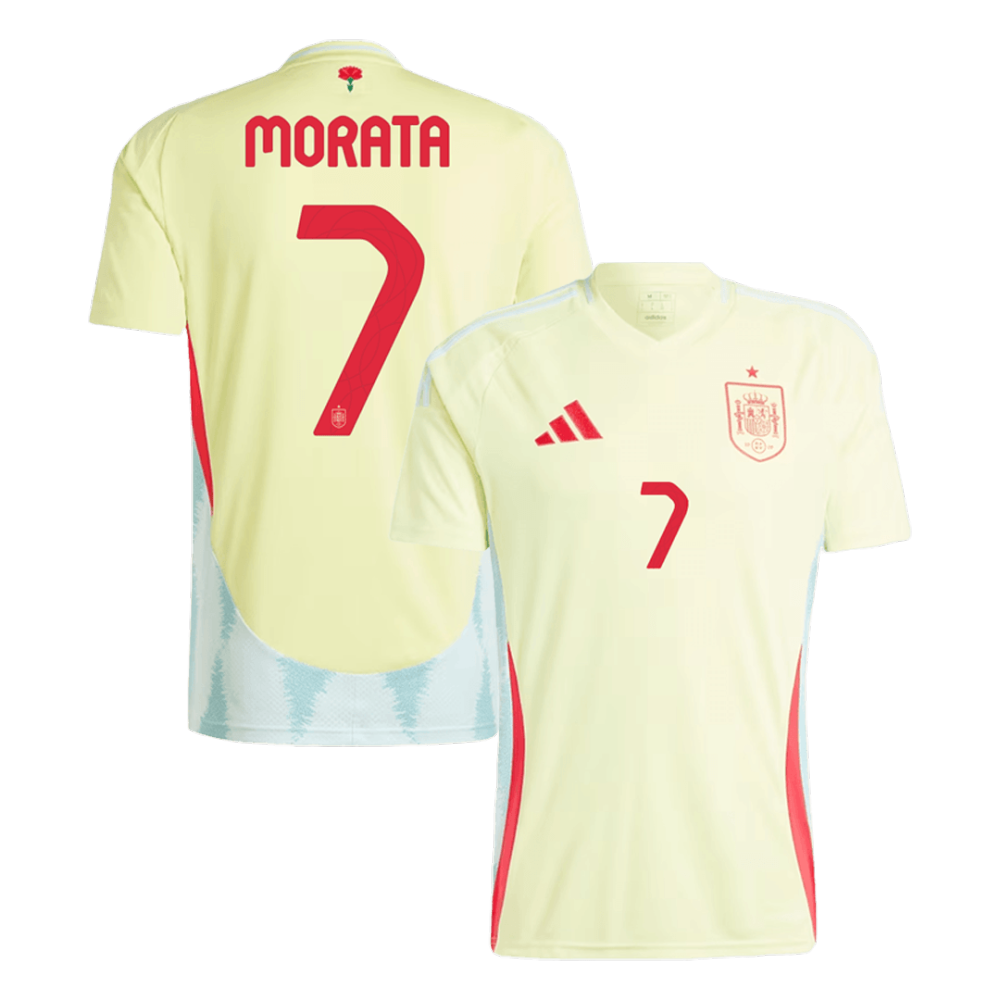 2024 Spain MORATA #7 Euro Cup Away Football Jersey