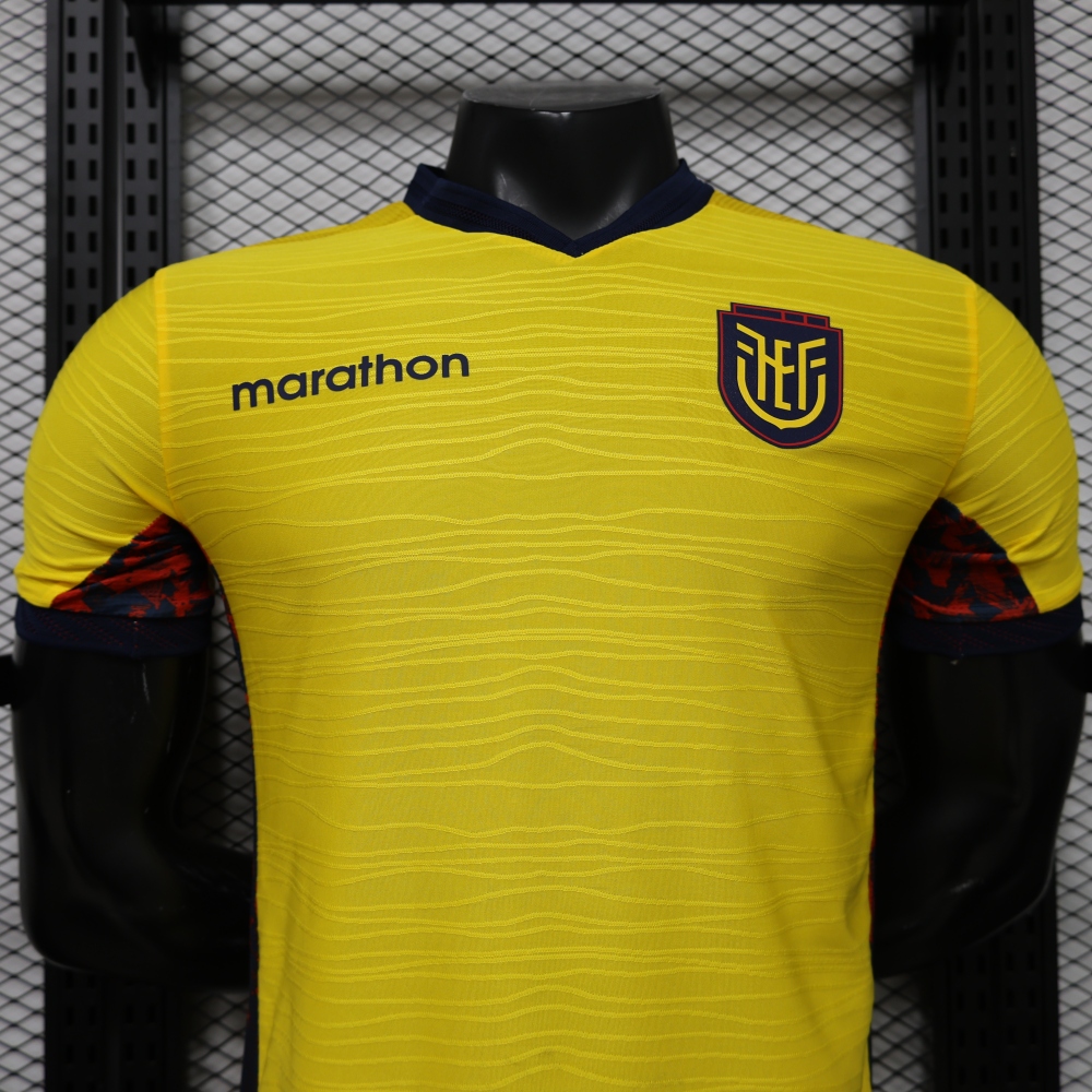 2026 Ecuador World Cup Home Soccer Jersey Player Version