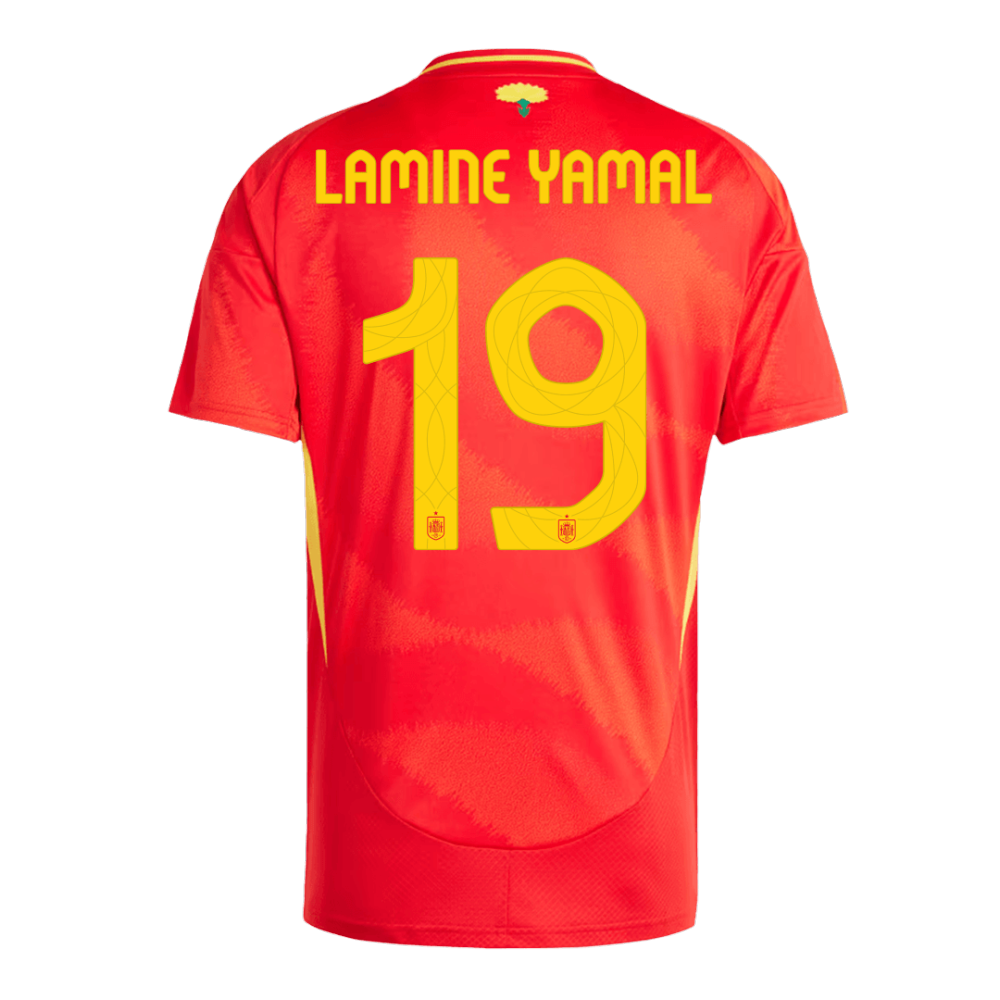 2024 Spain LAMINE YAMAL #19 Euro Cup Home Football Jersey