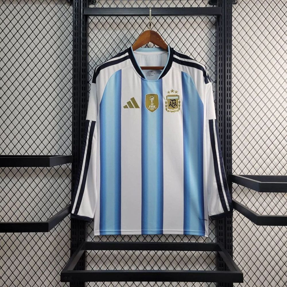 2026 Argentina Home World Cup Soccer Jersey Long Sleeve