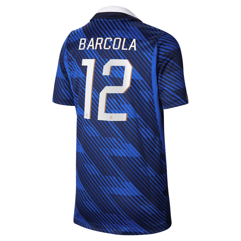 Maillot France Nike FFF Domicile Stadium 26 avec flocage Barcola 12