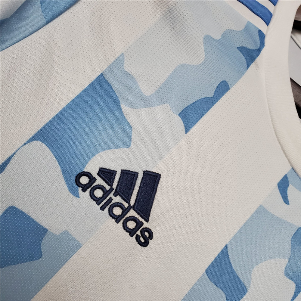 2020 Argentina Home Soccer Jersey Messi#10 With the Patches Fan Version