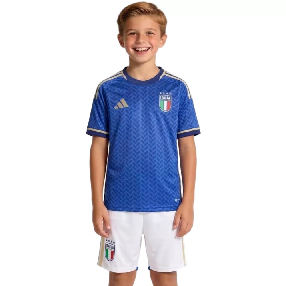 2026 Italy World Cup Home Soccer Kids Kit Jersey+Shorts