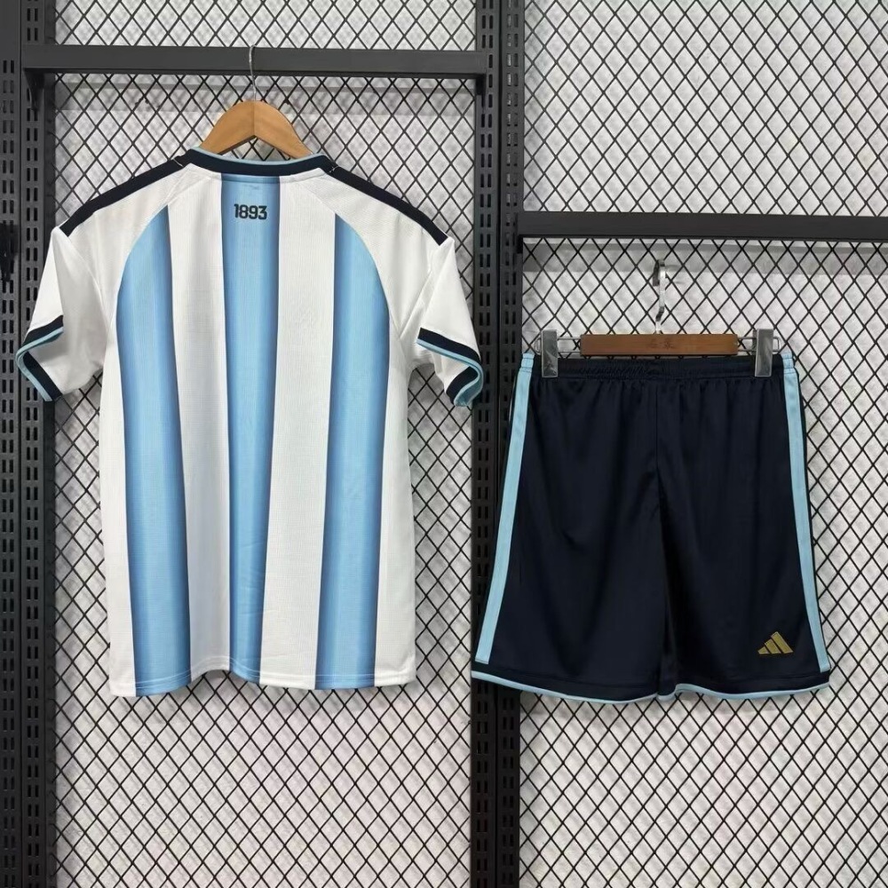 2026 Argentina Home World Cup Soccer Kdsi Kit Jersey+Shorts