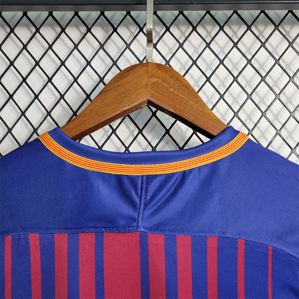 17-18 Barcelona Home Retro Football Jersey