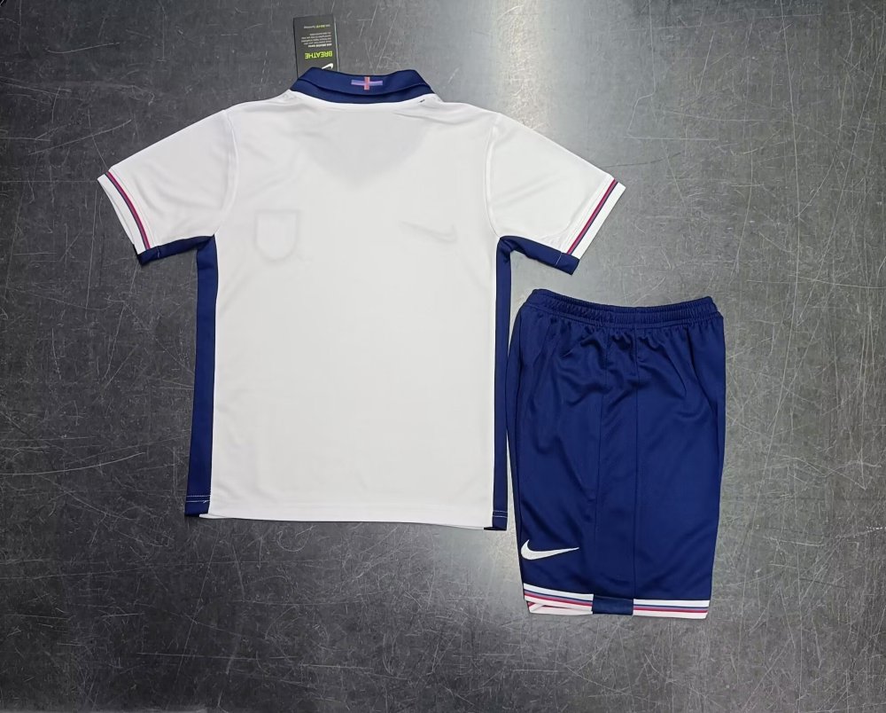 2024 England Euro Cup Home Kids Kit Jersey+Shorts